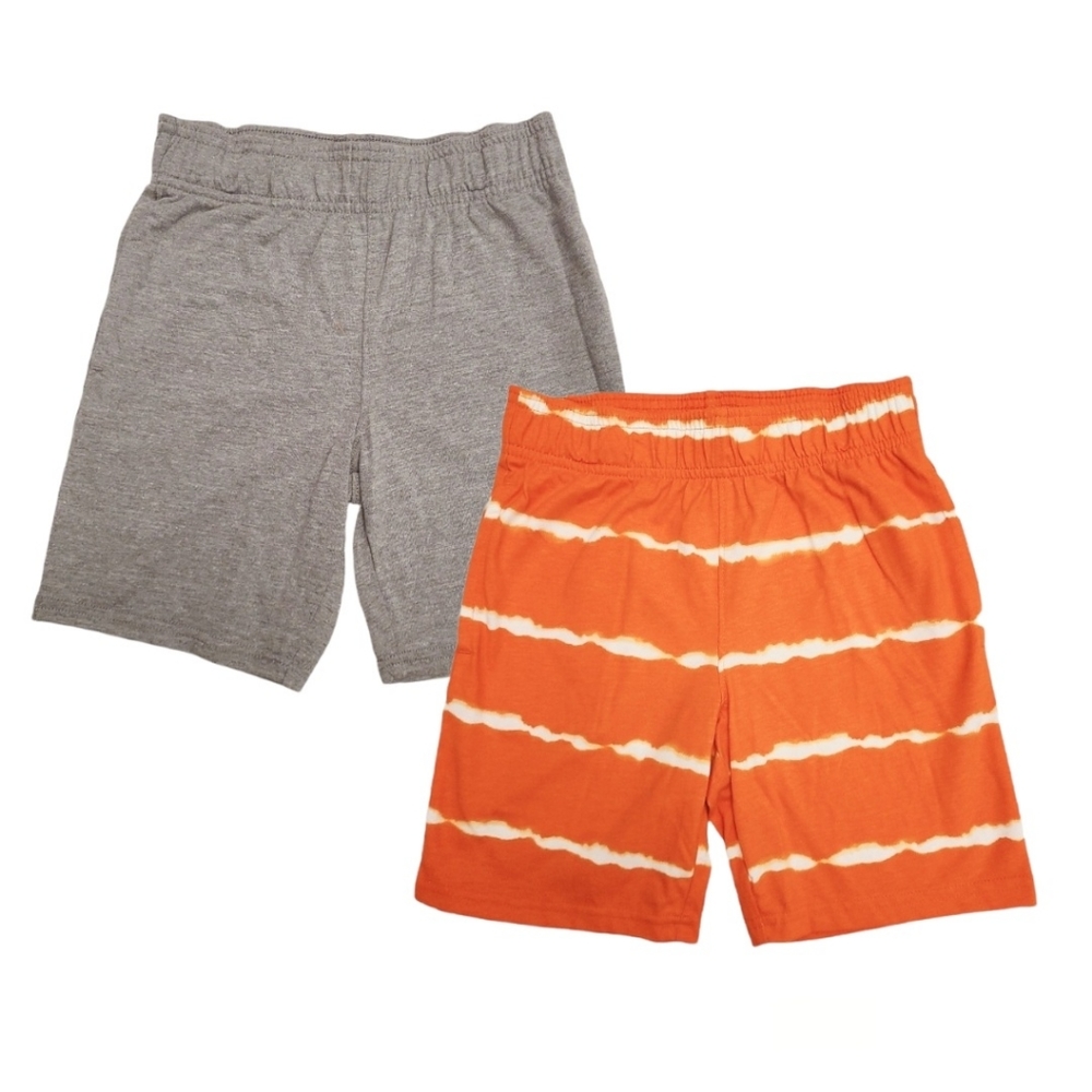 Boys Multi Pack Shorts Grey and Orange